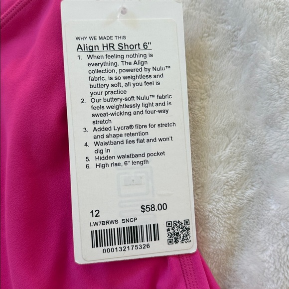 lululemon athletica Women's Bright Pink Bike Shorts - Picture 5 of 5